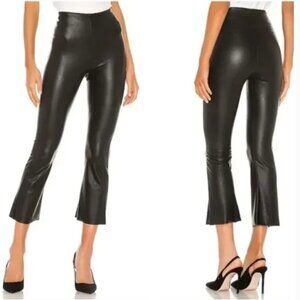 Commando | Faux Leather High Waist Cropped Flare Leggings - Size M